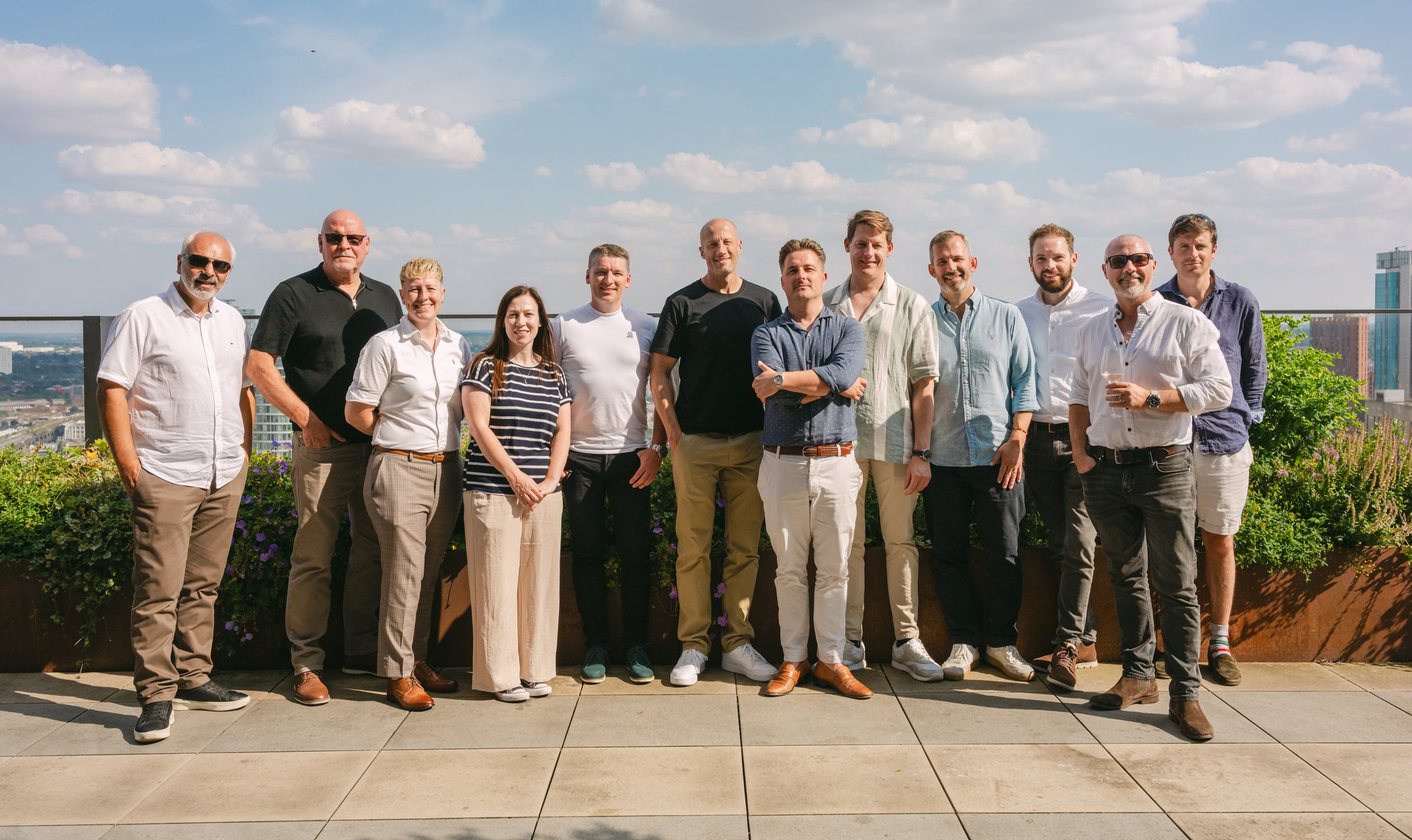 Creative Group team at a Birmingham summer drinks event